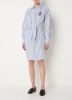Ralph Lauren Mini blousejurk met streepprint en geknoopt detail online kopen