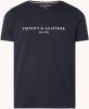 Tommy Hilfiger T shirt van biologisch katoen met logoborduring online kopen