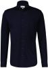 Profuomo The knitted shirt slim fit overhemd van piqué, katoen online kopen