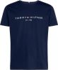 Tommy Hilfiger T shirt van biologisch katoen met logoborduring online kopen