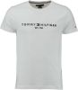 Tommy Hilfiger T shirt van biologisch katoen met logoborduring online kopen