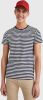 Tommy Hilfiger gestreept T-shirt met biologisch katoen donkerblauw online kopen