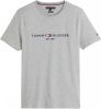 Tommy Hilfiger T shirt van biologisch katoen met logoborduring online kopen