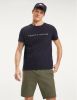 Tommy Hilfiger T shirt van biologisch katoen met logoborduring online kopen