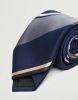 Mango Man gestreepte stropdas donkerblauw online kopen