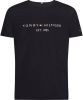 Tommy Hilfiger T shirt van biologisch katoen met logoborduring online kopen
