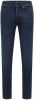 Hugo Boss pantalon donkerblauw effen denim, katoen online kopen