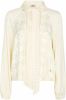 MOS MOSH Saloni Alia top met strikkraag en jacquard dessin online kopen