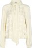 MOS MOSH Saloni Alia top met strikkraag en jacquard dessin online kopen