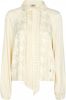 MOS MOSH Saloni Alia top met strikkraag en jacquard dessin online kopen