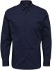 Selected Homme Donkerblauwe Klassiek Overhemd Slimmichigan Shirt Ls B online kopen