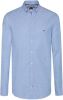 Tommy Hilfiger Blauwe Casual Overhemd Core Stretch Slim Oxford Shirt online kopen