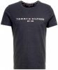 Tommy Hilfiger T shirt van biologisch katoen met logoborduring online kopen