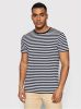 Tommy Hilfiger gestreept T-shirt met biologisch katoen donkerblauw online kopen