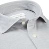 Profuomo business overhemd grijs knitted effen katoen slim fit online kopen