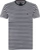 Tommy Hilfiger gestreept T-shirt met biologisch katoen donkerblauw online kopen