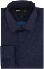 Hugo Boss business overhemd donkerblauw effen slim fit online kopen