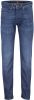 Hugo Boss pantalon donkerblauw effen denim, katoen online kopen