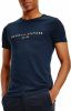 Tommy Hilfiger T shirt van biologisch katoen met logoborduring online kopen