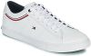 Tommy Hilfiger Sneakers ESSENTIAL LEATHER SNEAKER DETAIL met strepen in tommy kleuren online kopen