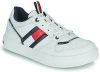 Tommy Hilfiger Sneakers LOW CUT LACE UP SNEAKER met gestreepte aantreklus online kopen