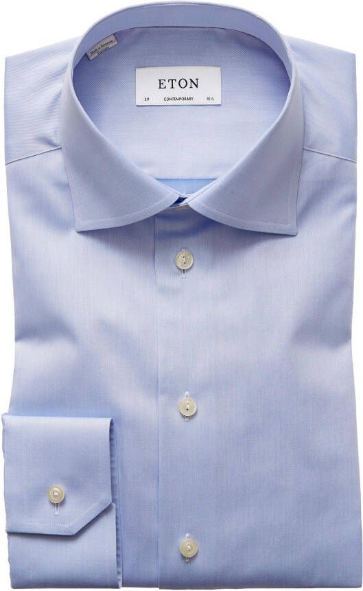 Eton Strijkvrij regular fit overhemd met wide spread kraag online kopen