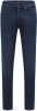 Hugo Boss pantalon donkerblauw effen denim, katoen online kopen