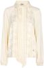 MOS MOSH Saloni Alia top met strikkraag en jacquard dessin online kopen