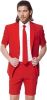 Opposuits Verkleedpak Zomer Rode Duivel Heren Polyester Rood online kopen