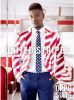 Opposuits Verkleedpak United Stripes Heren Polyester Rood/wit online kopen