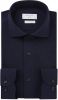 Profuomo The knitted shirt slim fit overhemd van piqué, katoen online kopen