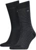 Tommy Hilfiger Sokken Men Small Stripe Sock 2P Zwart online kopen
