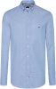 Tommy Hilfiger Blauwe Casual Overhemd Core Stretch Slim Oxford Shirt online kopen