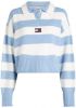 Tommy Hilfiger Oversized trui met polokraag en streepprint online kopen