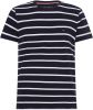 Tommy Hilfiger gestreept T-shirt met biologisch katoen donkerblauw online kopen