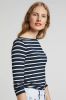 Tommy Hilfiger Blauwe T shirt Heritage Boat Neck Tee 3/4 online kopen