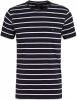Tommy Hilfiger gestreept T-shirt met biologisch katoen donkerblauw online kopen