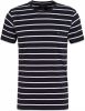 Tommy Hilfiger gestreept T-shirt met biologisch katoen donkerblauw online kopen