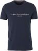 Tommy Hilfiger T shirt van biologisch katoen met logoborduring online kopen