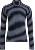 WE Fashion gestreepte top donkerblauw/wit online kopen